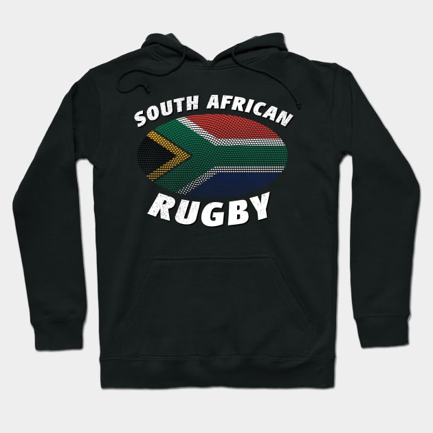 South African Rugby & South Africa Flag Hoodie by BraaiNinja